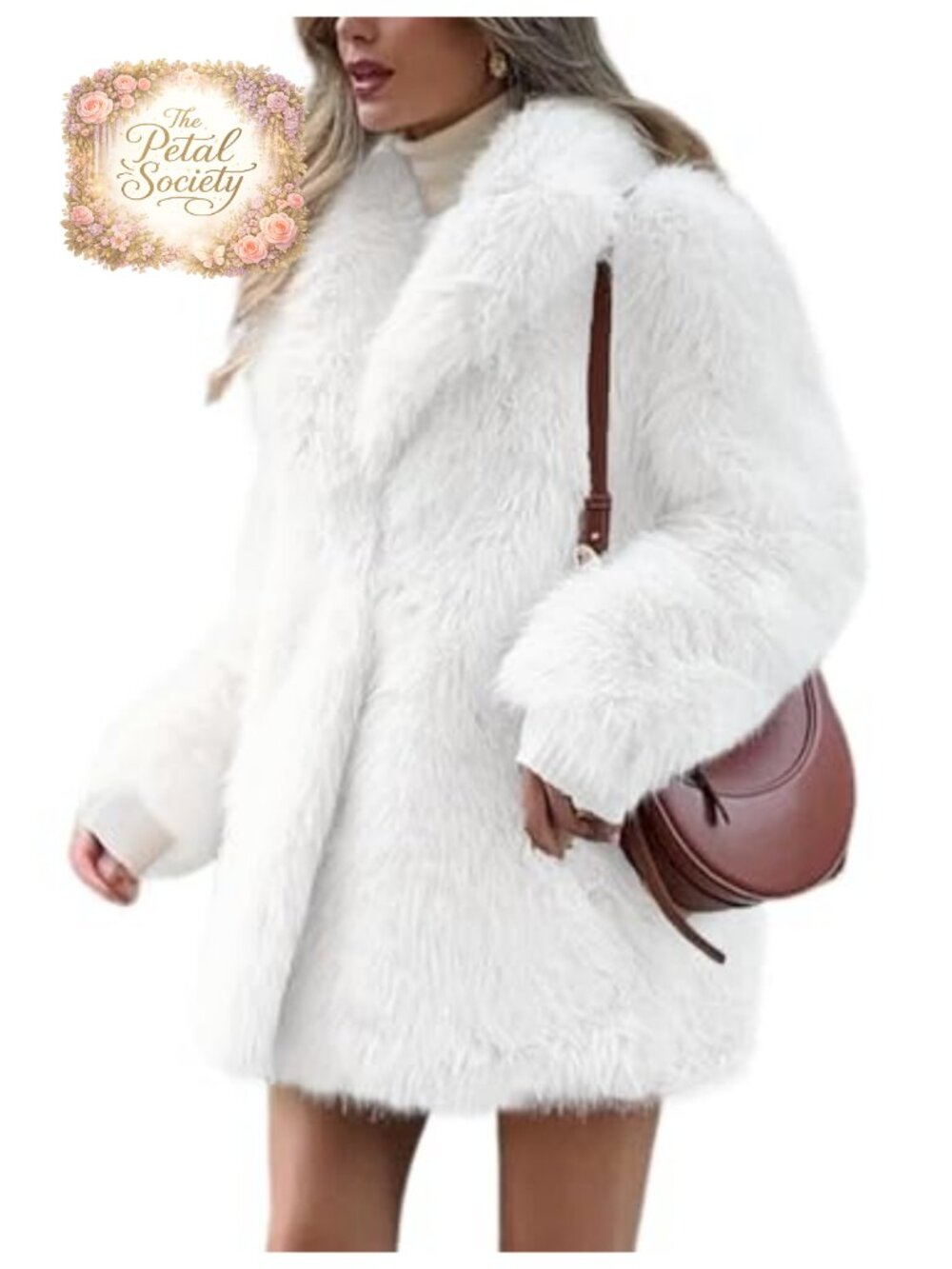 Faux Fur Coat Long Fluffy Furry Jacket